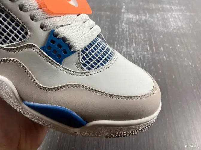 1st Kicks Shoes 4 FV5029-141 Air Military Jordan Blue 0505